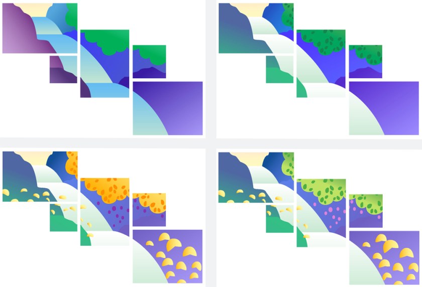 Proposte varianti colore realizzate al computer