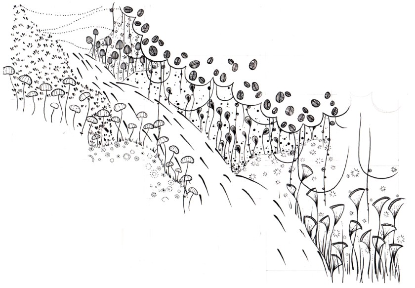 Elisa Viotto - Flow schizzo preparatorio 